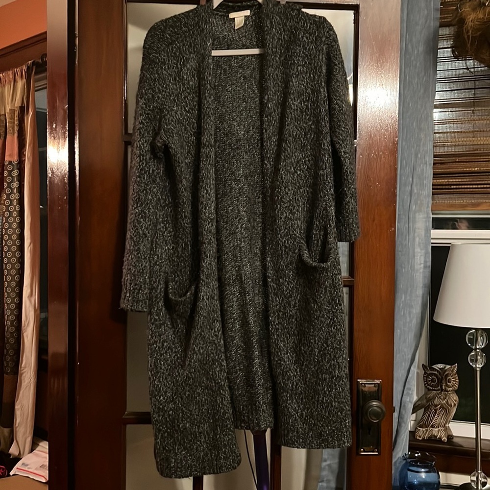 Knit Duster Sweater, Size Medium
